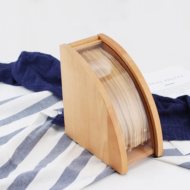 Wooden Hand Drip Coffee Filter Paper Storage Holder Rack filter paper storage rack wood