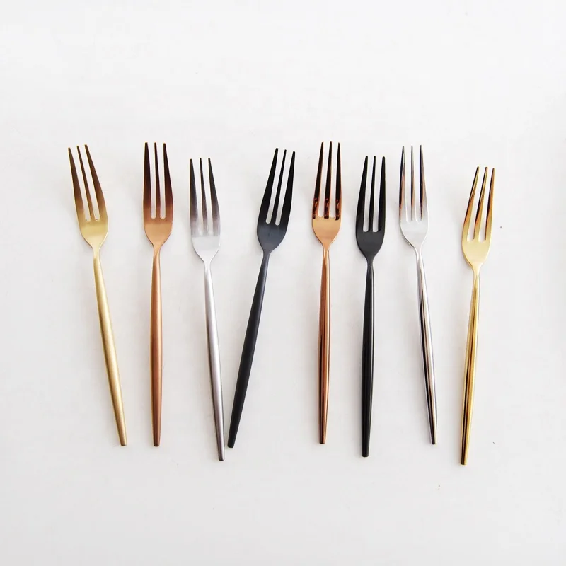 stainless steel 18/10 dessert cake fruit fork set