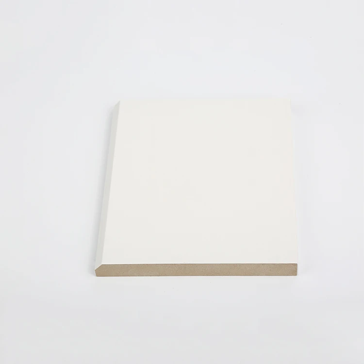 Manufacturer S3S primed flat skirting board MDF baseboards with cheap price