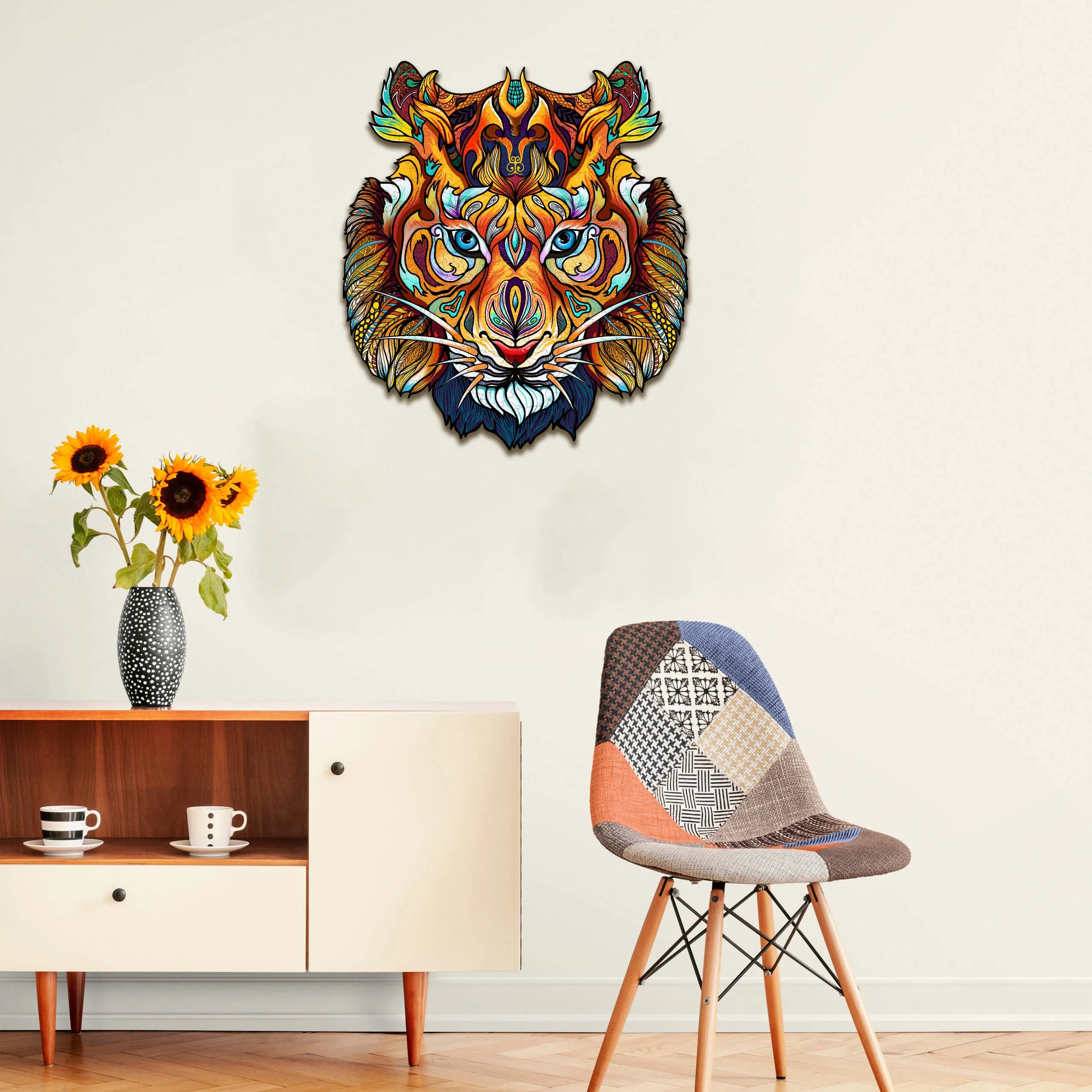 Wooden MOUNTING PUZZLES install SET puzzle sticker