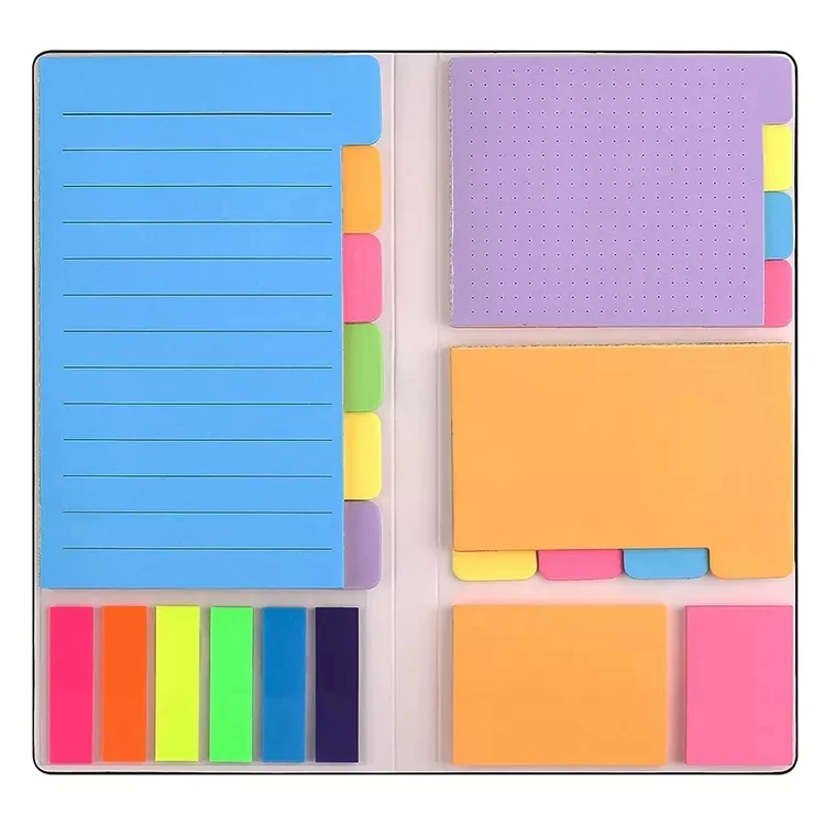Портативный многоцветный Мини-блокнот, блокнот для записей, оптовая продажа, индивидуальный логотип, самоклеящиеся блокноты
