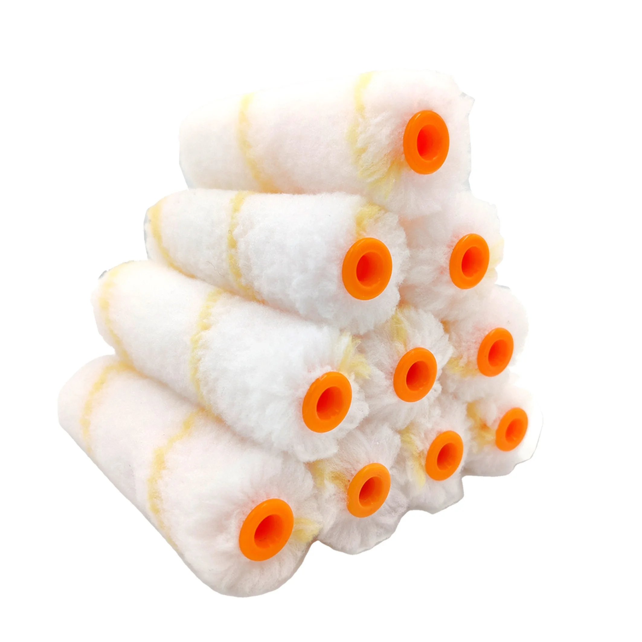 China Quality Painting tool Emulsion rouleau a peinture refill sleeve cover brush cotton polyester 4 inch paint roller