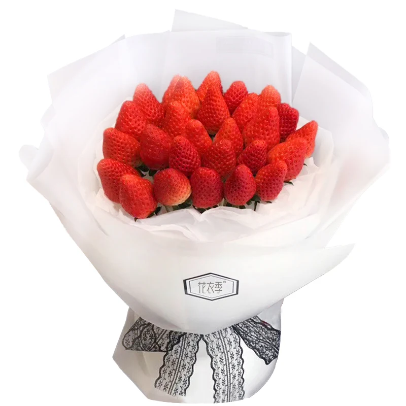 Korean translucent plastic soap flower packaging rose bouquet gift wrapping paper