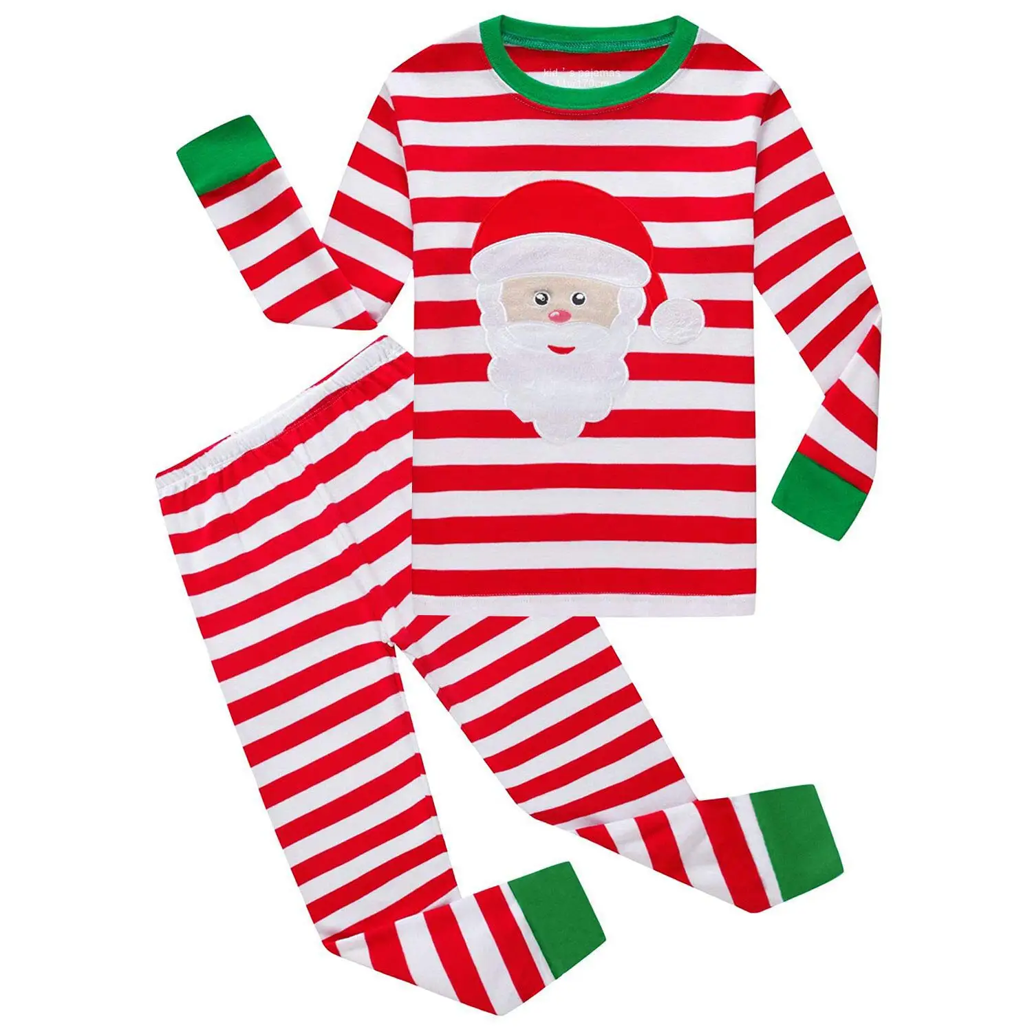 Рождественские пижамы для девочек праздничный пижамный комплект маленьких мальчиков зимняя одежда сна с Сантой