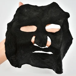 Bamboo Charcoal Fiber 100pcs black cosmetic Compressed Facial Face Mask Paper DIY Skin Care DIY Facial Mask for womens