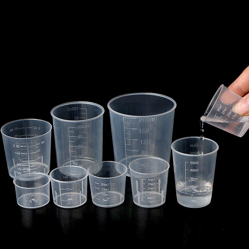 15ml 20ml 30ml measuring cup transparent plastic measuring cup