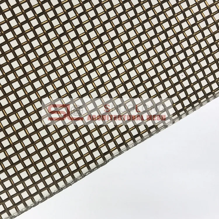 SHUOLONG Decorative Glass Art Mesh&Laminated Glass Metal Mesh