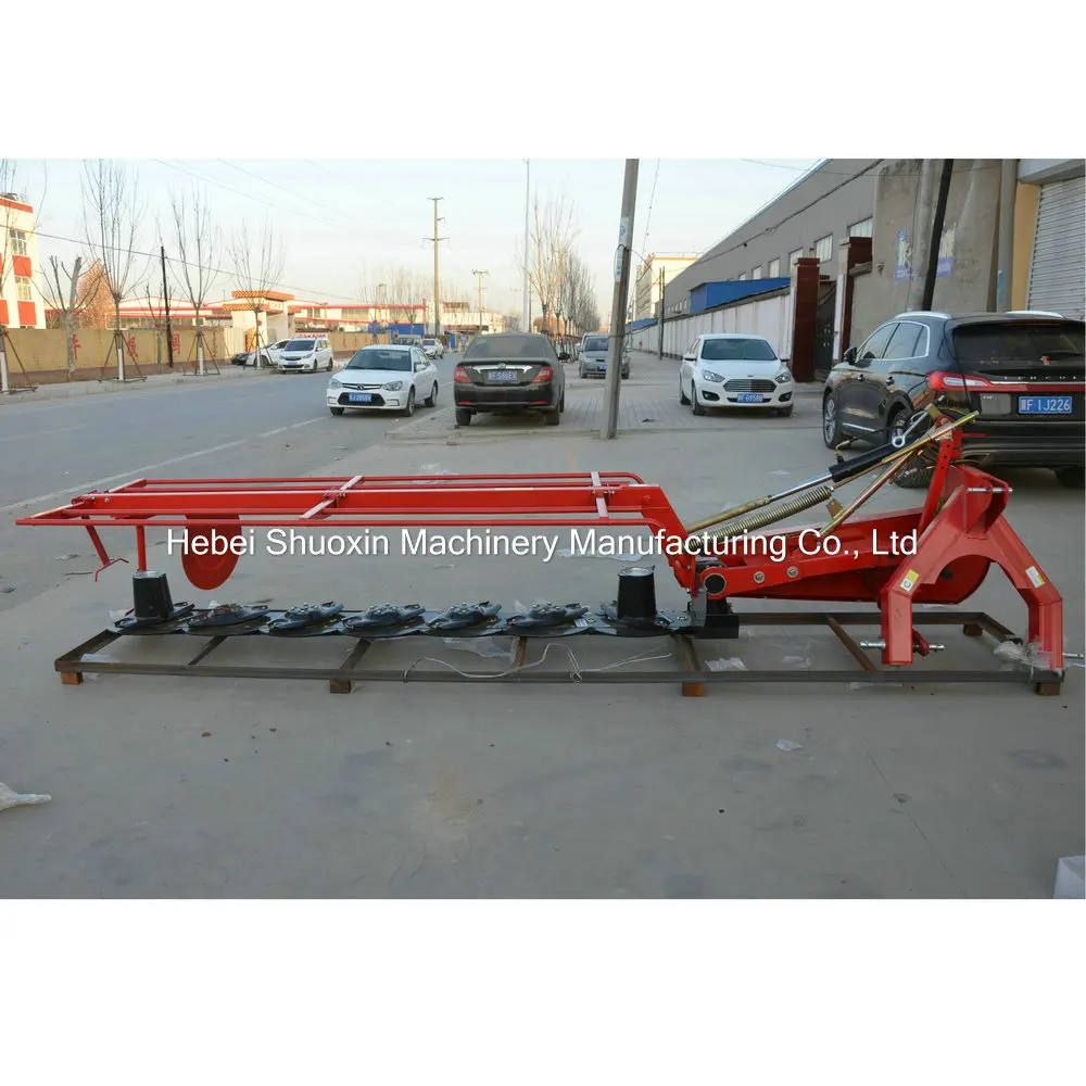 ShuoXin agricultural machine 4 5 6 7 discs finger wheel pasture grass cutting rotary disc tractor PTO mower