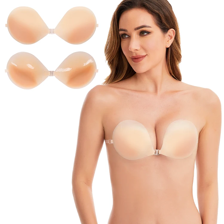 XW073 Размер A-D кожи липкий чехол для сосков без спинки матовый Непрозрачный силиконовый бюстгальтер бретелек с эффектом