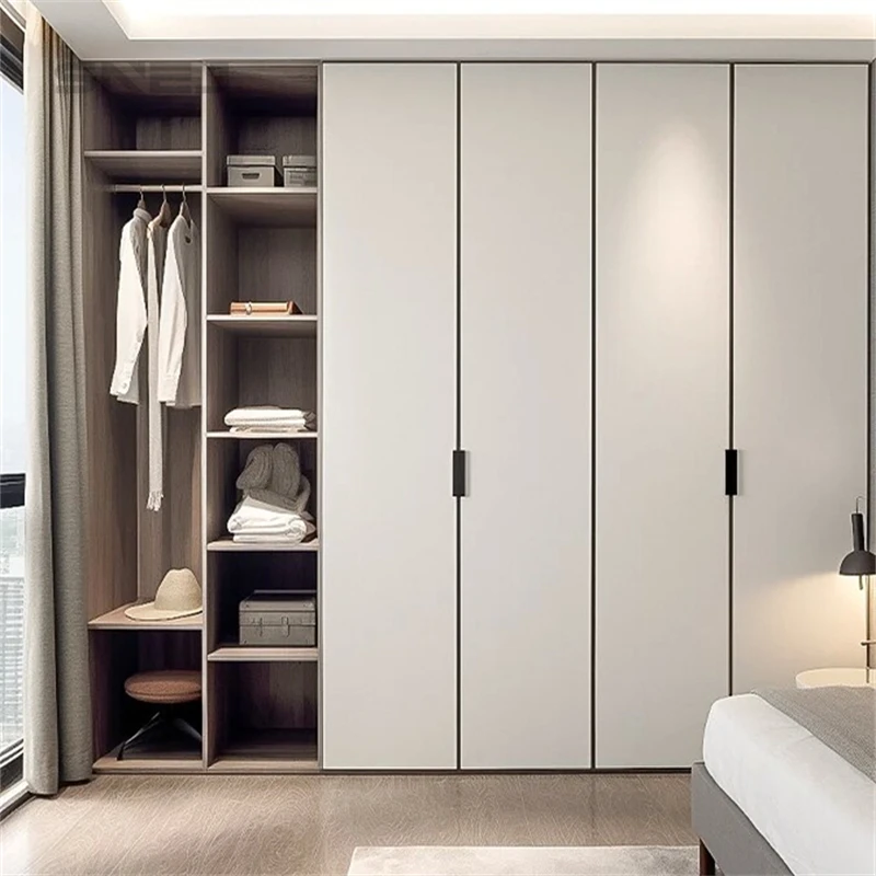 Wooden Luxury High Quality Wardrobe from China Bedroom Wardrobe Modern Bedroom White Simple Style Furniture Wardrobe