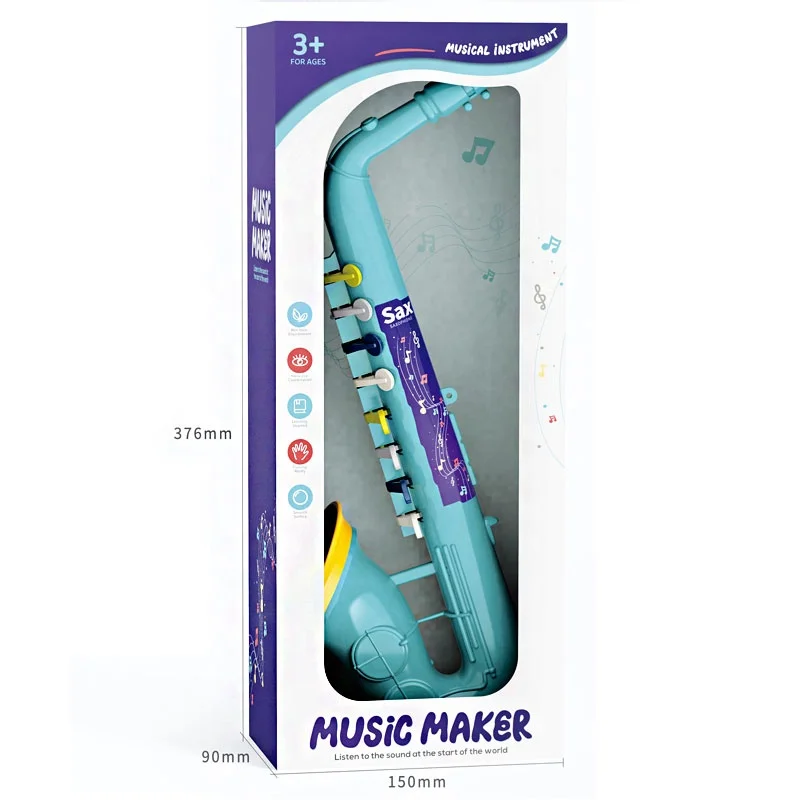 Music toy saxophone for kids musical instruments plastic saxophone