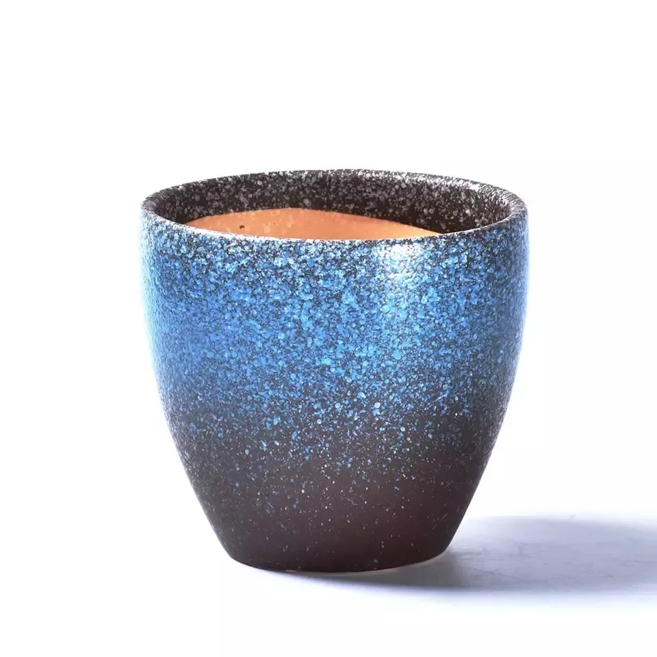 Centrepiece cylindrical succulents decorative light indoor gradient bright color flower pot