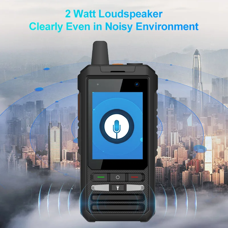 UNIWA F80S 2.4 Inch Android 10 HD Walkie Talkie with LTE Two-Way Radio 200 km to 3000 Mile Long Distance 4G PoC