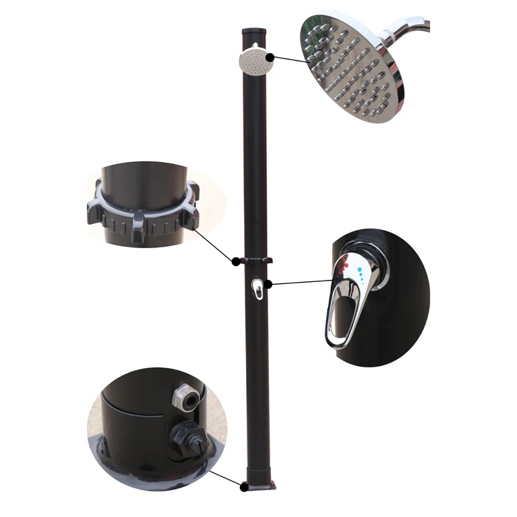 20l outdoor portable pool camping solar heating swimming pool shower 5 gallon summer solar camping