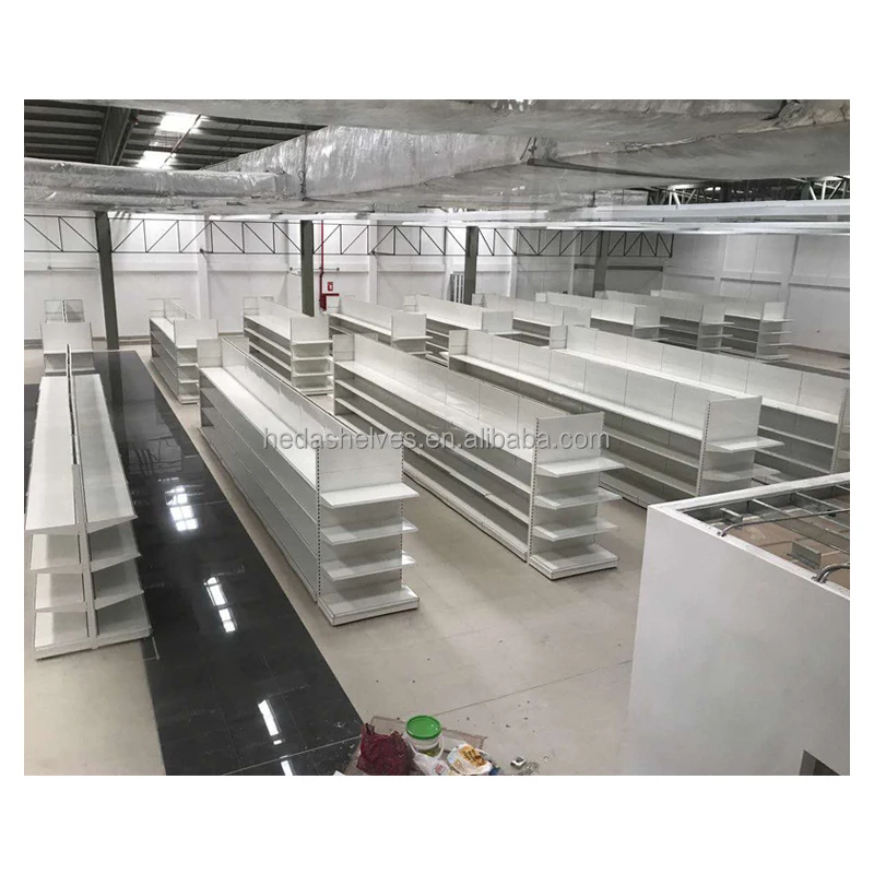 Heavy Duty Supermarket Shelving Metal Display Racks Gondola For Shop Stands Retail Grocery Store Rack Store Shelves