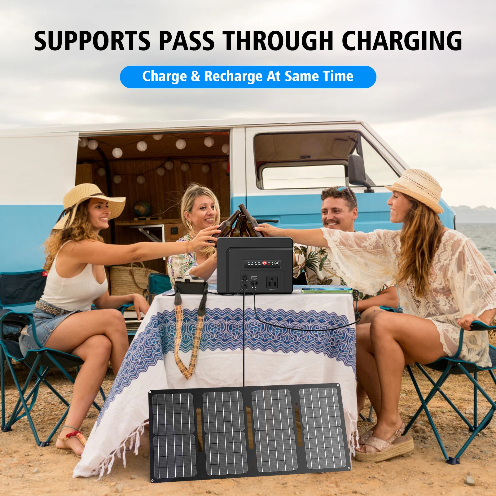 AC 100W PD 65W USB Portable Solar laptop battery charger powerbank dc portable power bank for laptop