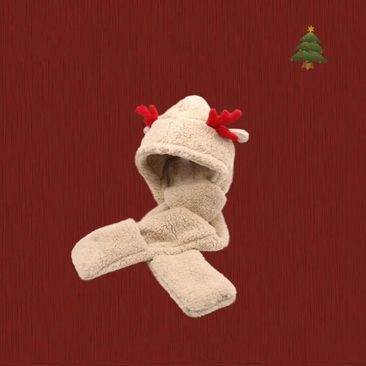 Women Warm Plush Rabbit Winter Caps Kids Cute Dinosaur Elk Fuzzy  Funny Hats Girls Animals Ear Moving Jumping Hats