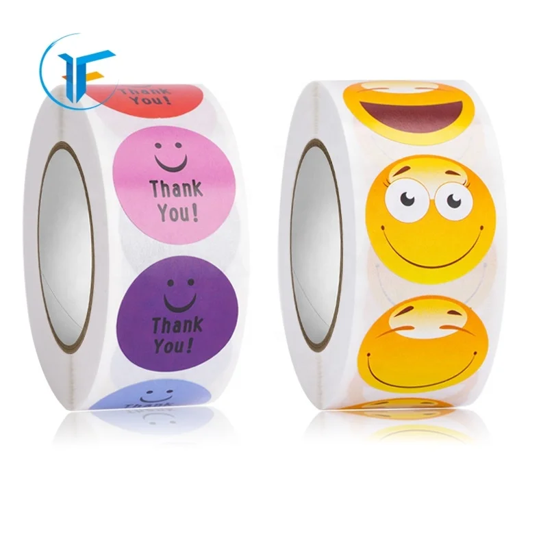 Self-adhesive advertising stickers custom transparent labels custom logo printing trademarks Sticker