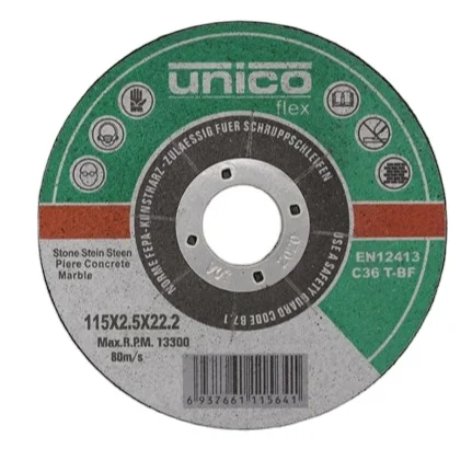125x2.5 Porfession abrasive made stone saw blade angle grinder 125mm cutting disc