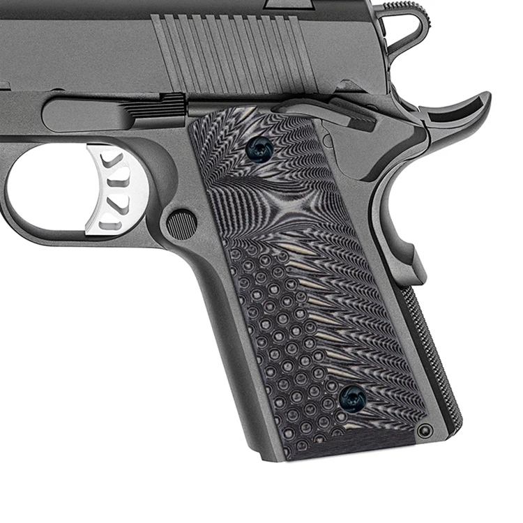 1911 Compact Officer Size G10 Gun Grip, OPS Eagle Wing Texture