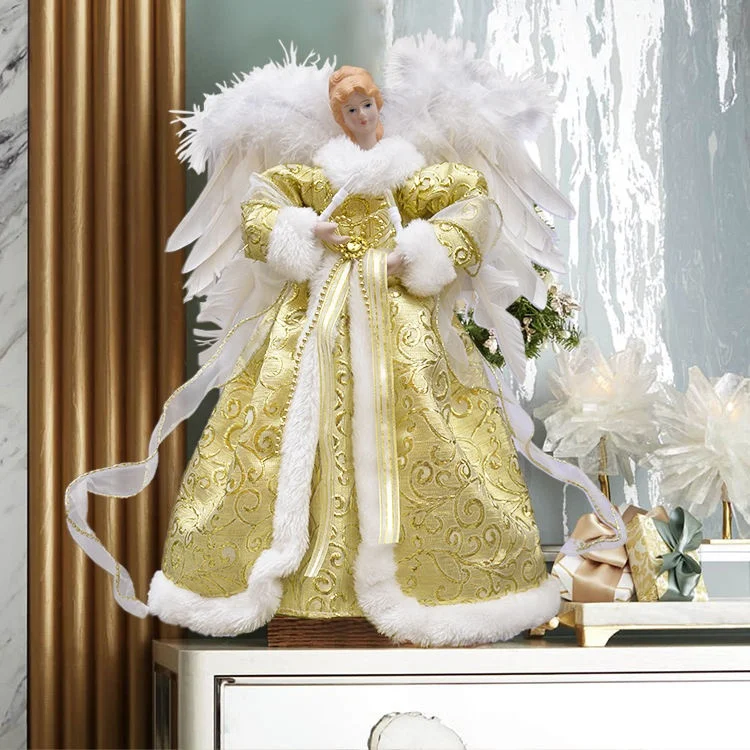 Christmas Decoration Supplies Ornaments Fairy Angel Tree Topper For Christmas Tree