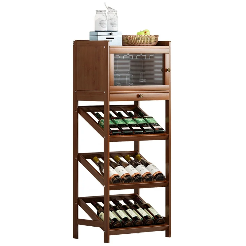 
Haichuan Bamboo Wine Holder Glass Cup shelf storage rack VS aluminum metal shoe storage shelf 