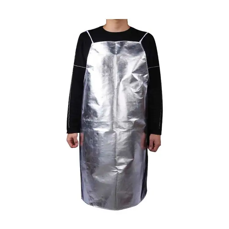 PPE premium quality heat radiation welding apron aramid aluminum plated apron