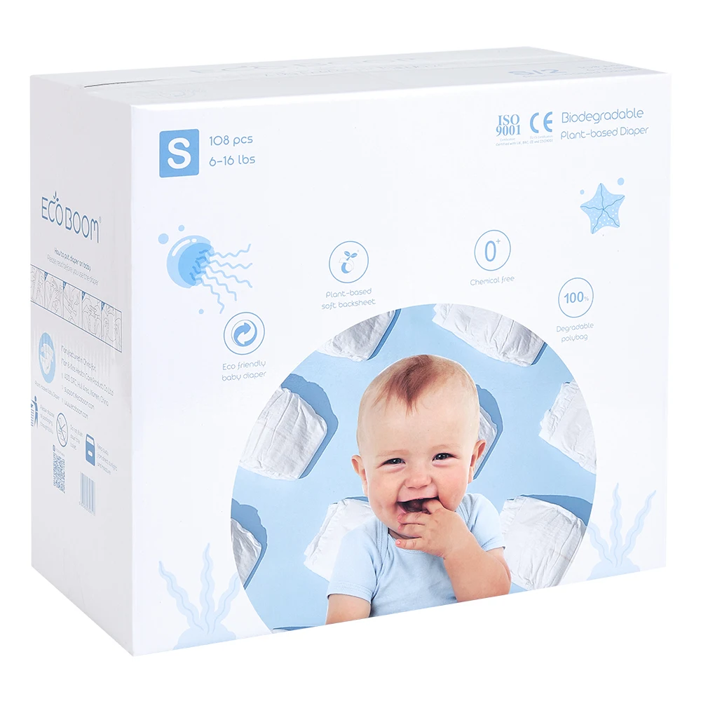 ECO BOOM newborn ecological nappies bamboo liner baby diapers of Good quality factories cotton cloth dryper