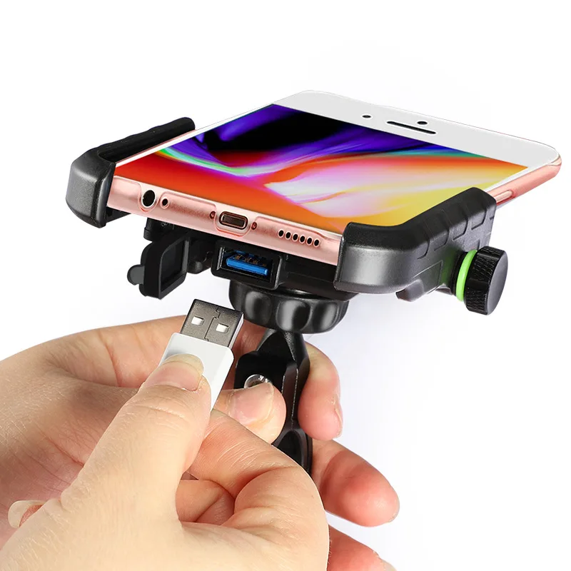 YIR REFIT New motorcycle mobile phone stand with usb charger QC3.0 fast charge cable with switch waterproof