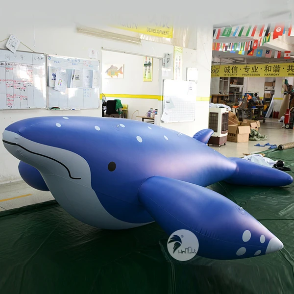 Factory Produces Inflatable Cute Cartoon Blue Inflatable Dolphins For Amusement Park Advertisements