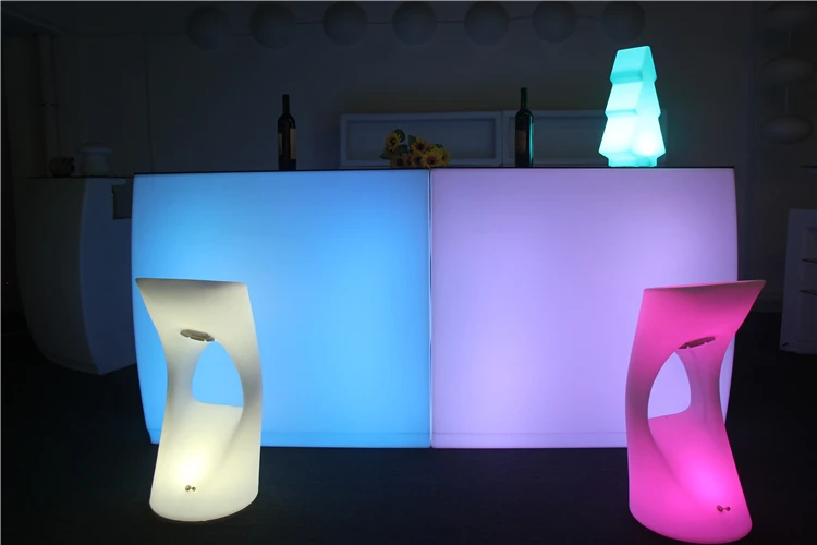 Design mini hotel bar counter bar furniture rechargeable lighted bar counter