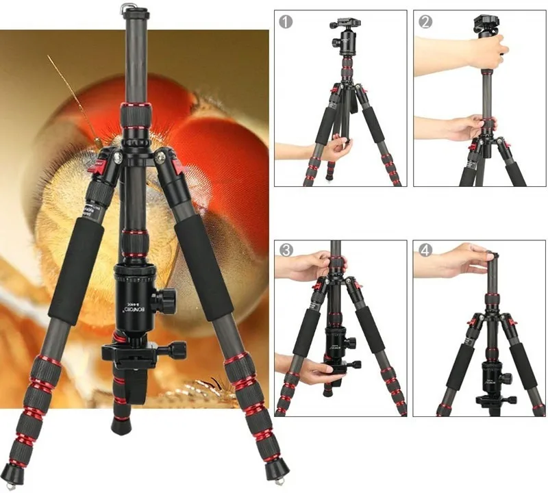 Bonfoto B690 Ball Head Lightweight Tripod For Dslr Camera