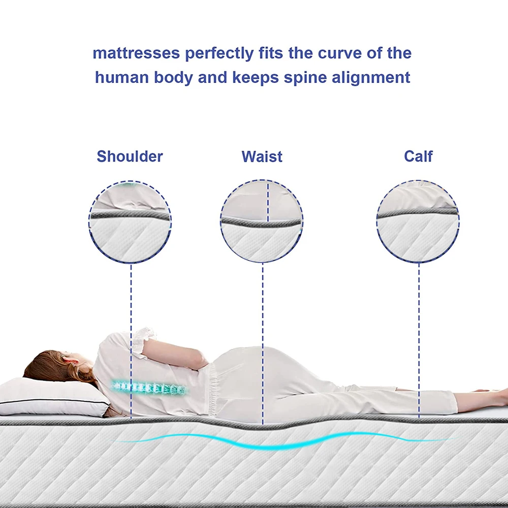 Комфортный дешевый матрас, бесплатный образец, гелевый премиум матрас для спальни из пены с эффектом памяти