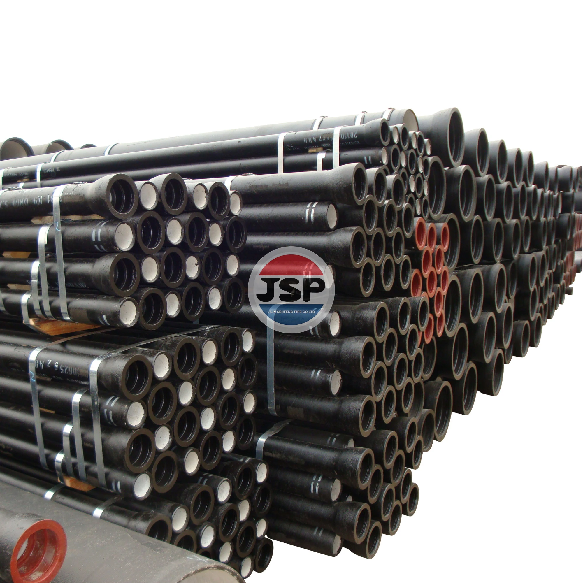 JSP, низкая цена, Заводская распродажа, труба из ковкого чугуна ISO2531/EN545 K9 BSEN545, труба из ковкого чугуна для питьевой воды