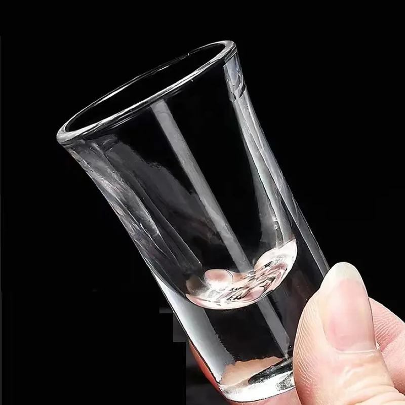 Wholesale 55ml Vodka Shot Cups Factory 5060B High White Whisky Glass Cup Mini Shot Glass For Super Market & Dining Bar