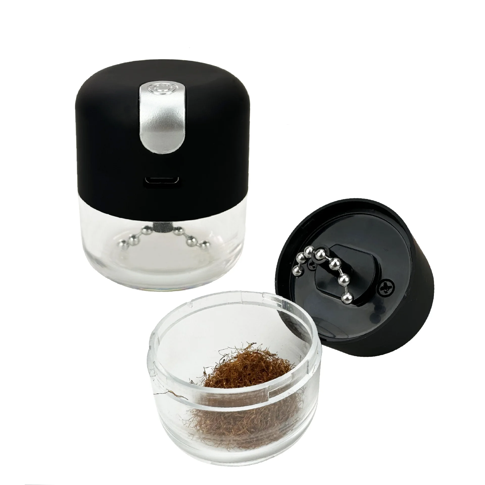2024 New Arrival Mini USB Electric Chain Grinder  Hot Selling Rechargeable Herb Grinder