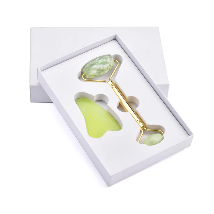 Popular sale Pink Rose Quartz Facial Jade Roller massage stone for Face and Neck with DIY head wholesale