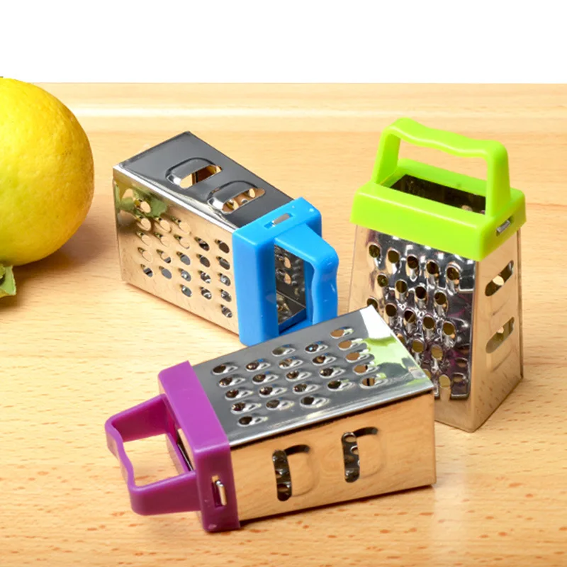 Kitchen Tools 4 Sides Stainless Steel Box Multi-functional Vegetable Cutter Mini Cheese Grater