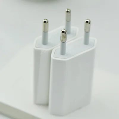 Зарядное устройство с одним USB-портом 5 Вт для Apple 5/6/7/8/iPad дорожное зарядное Европейский регулятор адаптер