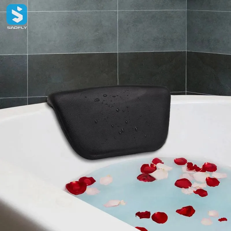 Bathroom accessories pillow for bathing PU Leather bathtub pillow