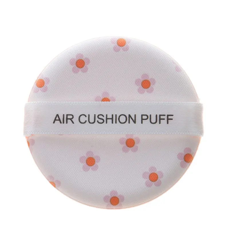 Premium latex free sponge face liquid foundation sponge air cushion puff with custom logo ribbon