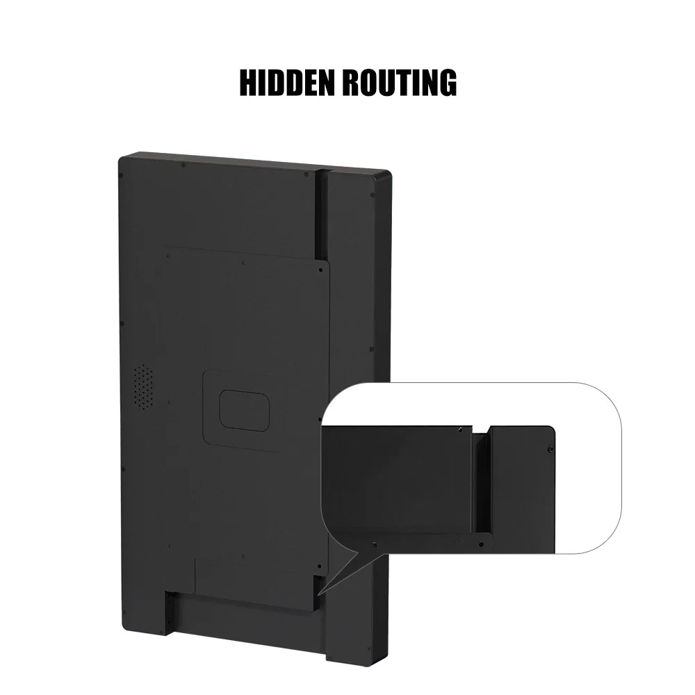 Aiyos 21.5inch 1920*1080 FHD wall mount digital signage Android 11 for elevator advertising screen player