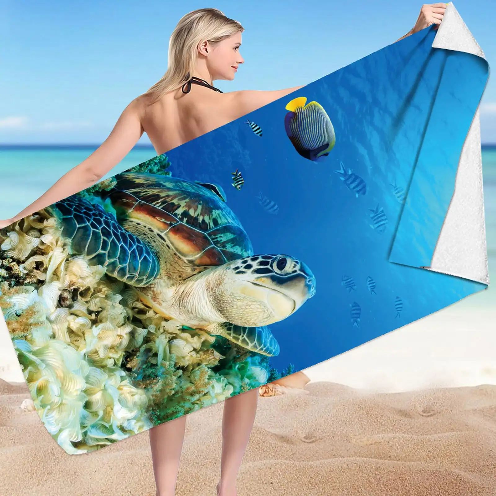 Wholesale Custom Quick Dry Microfiber Pool Towel Multi-Colour Beach Towel for Pool Use