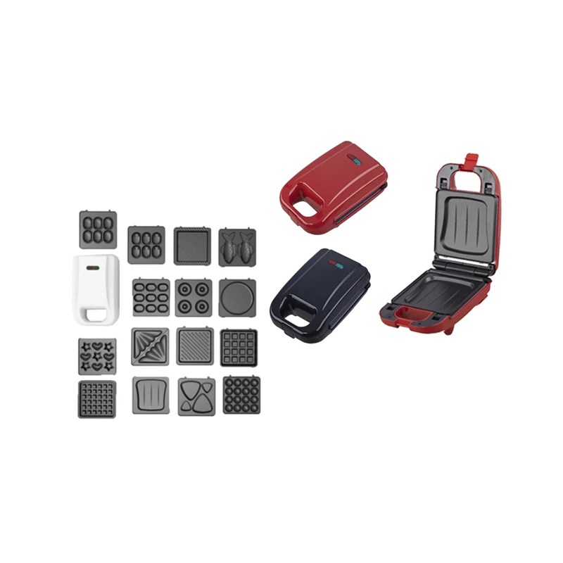 portable electric bubble flower Cake Donut Shell shape Oven kids Breakfast mini waffle maker