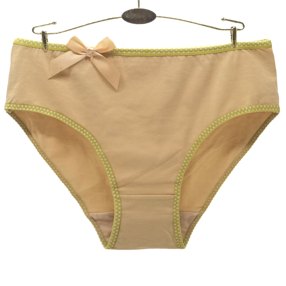 Yun Meng Ni Underwear XXL/XXXL/XXXXL Plain Colors Daily Cotton Panties Big Size Woman Underwear