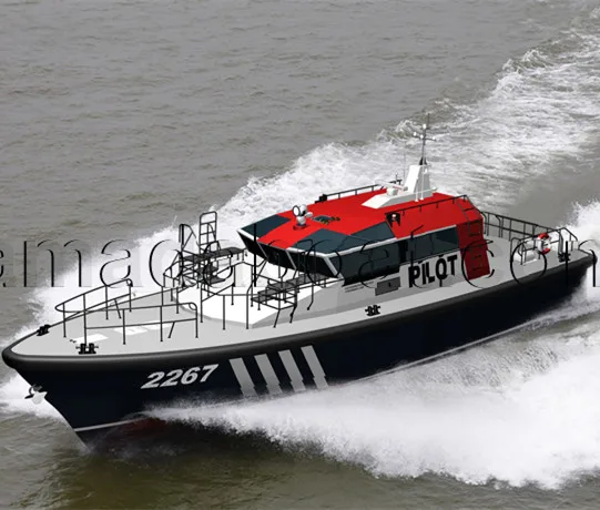 China 23m/75ft  High Speed Pilot Boat for sale Fiberglass work Boat government use