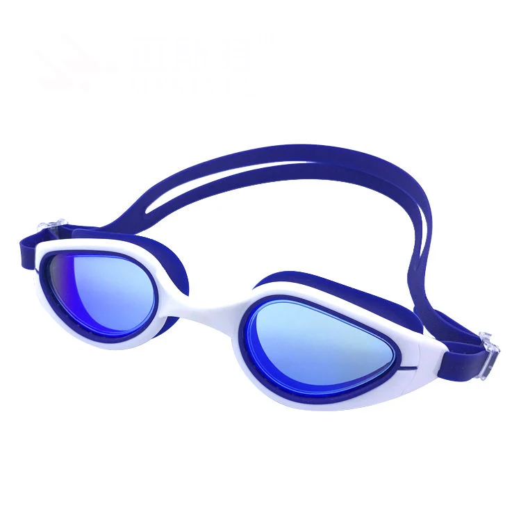 Custom Logo Silicone Strap Swimming Pool Gear Best Waterproof Competition Swim Goggles