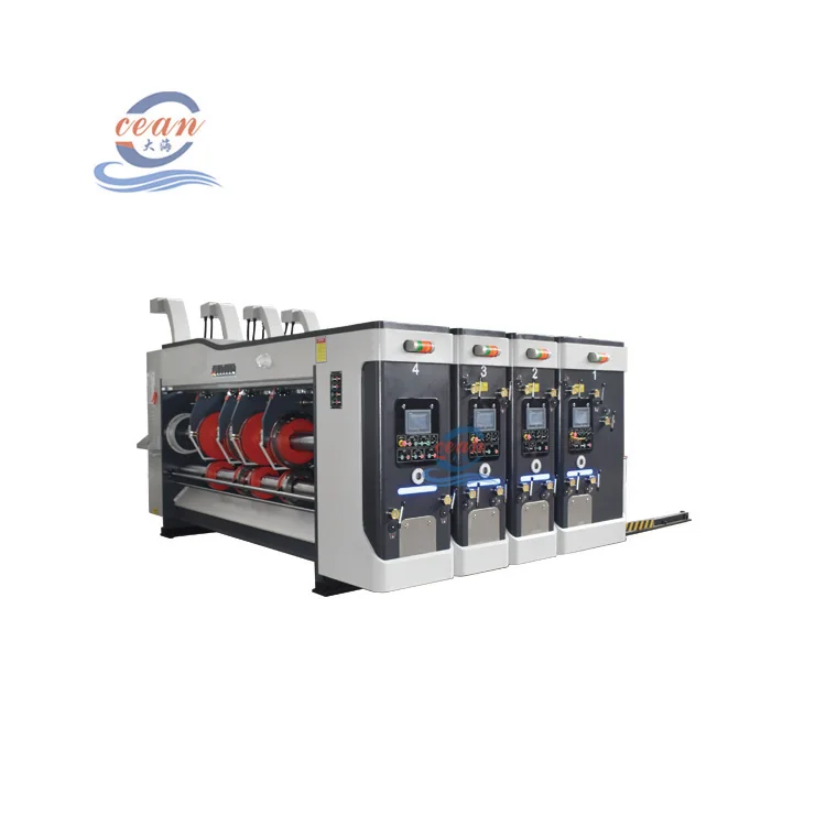 carton printing machine price lead edge 2 color die cutter stacker two color printer slotter