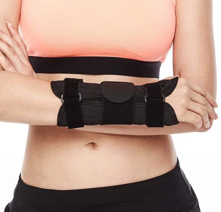 Carpal Tunnel Wrist Brace with Metal Wrist Splint for Hand and Wrist Support and Tendonitis Arthritis Pain Relief