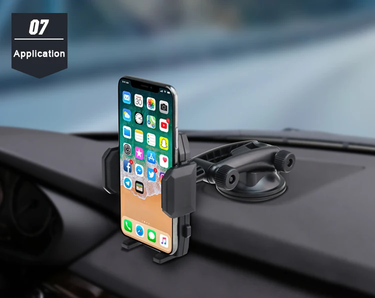 2019 New Popular Super Suction Dashboard Windshield Cell Phone Holder For Car 360 Degree Mobile Phone Car Mount